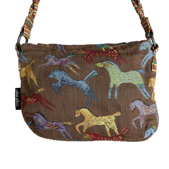 Laurel Burch Sun N Sand “Spirt of the Red Horse" Tapestry Shoulder Bag - Picture 7 of 15